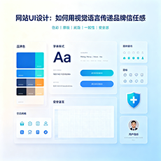 濂溪建站-网站UI设计：如何用视觉语言传递品牌信任感